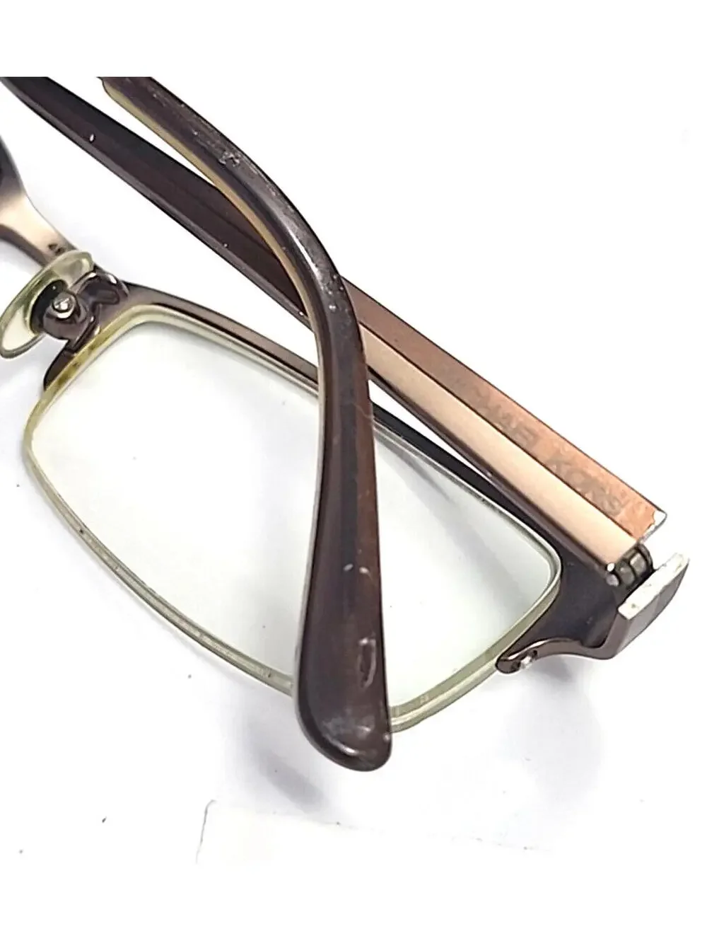Michael Kors MK127 Brown Metal Rectangle Eyeglasses Frames 49-19 135